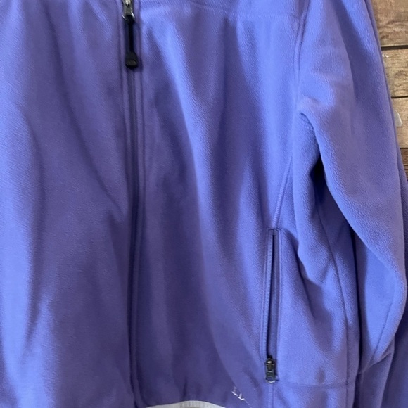 LL Bean Jacket Womens Full Zip Fleece Mock Neck Outdoor Lilac Size: Large - Picture 6 of 7